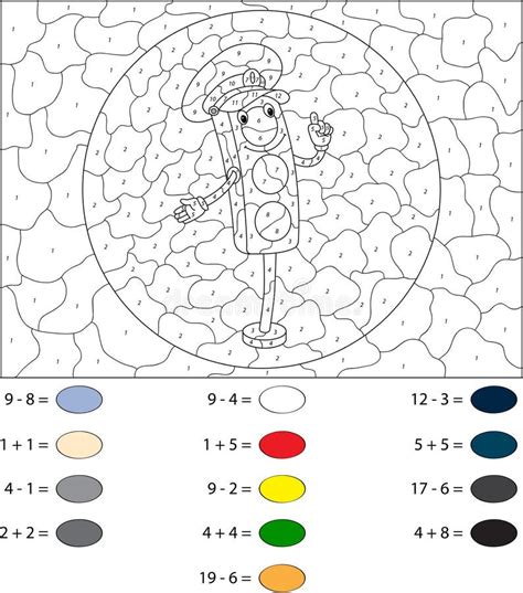 Feu De Signalisation De Bande Dessinée Couleur Par Le Jeu éducatif De