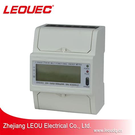 Ddsd Din Rail Single Phase Multi Functional Energy Meter 4p China Watt Hour Meter And