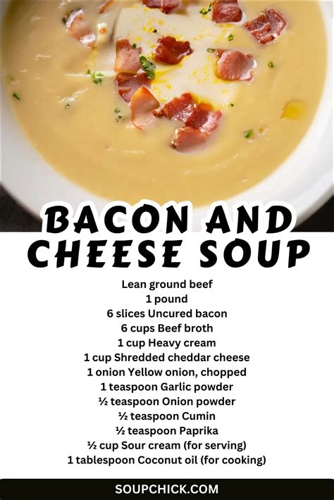 Bacon And Cheese Soup Recipe Delicious And Satisfying