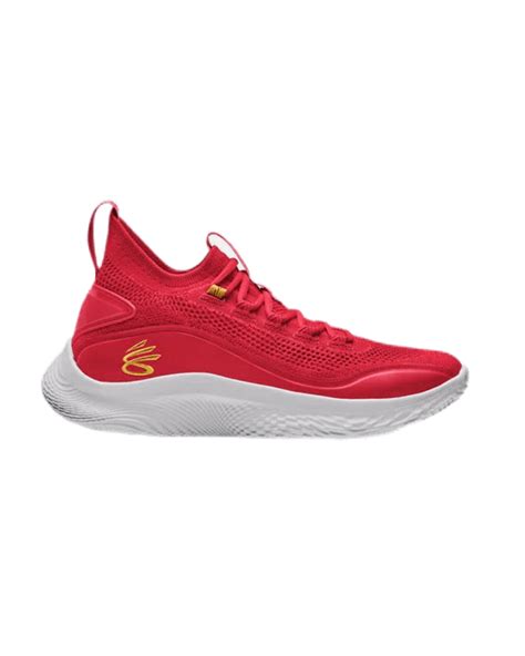 Under Armour Curry Flow 8 Basketball Shoes Red Cheap