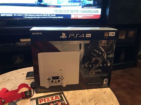 Sony Ps4 Pro Limited Edition Destiny 2 1tb Glacier White Playstation 4 Console Playstation 4