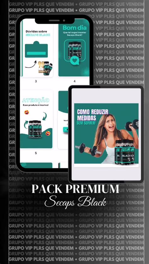 Pack Premium Secaps Black Plr Mar Lia Trindade Veras Hotmart