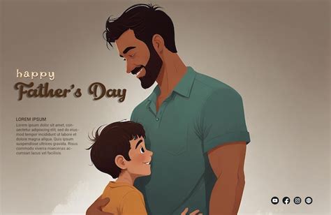 Premium PSD Happy Fathers Day Poster Design