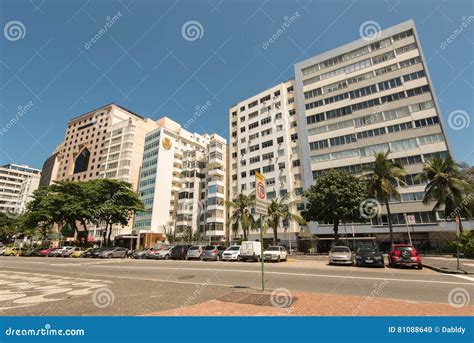 Apartment and Hotel Buildings in the Front of the Copacabana Beach in ...