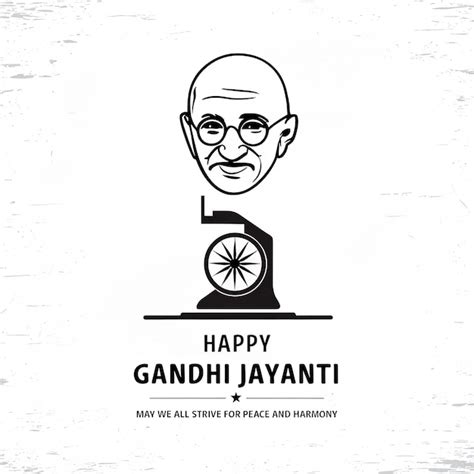 Happy Gandhi Jayanti Premium Ai Generated Image