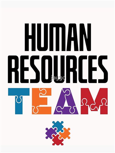 Human Resources Team Hr Squad Poster By Jaygo Redbubble