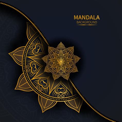 Modelo De Design De Fundo De Mandala De Luxo Ornamentais Vetor Premium