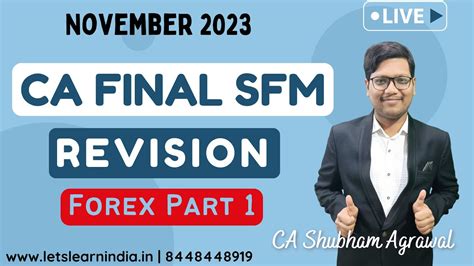 Ca Final Sfm Revision Forex Part Nov Target Youtube