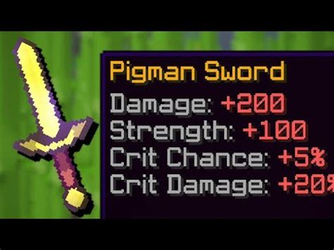 I Made Legendary Pigman Sword In Fakepixel Skyblock Youtube