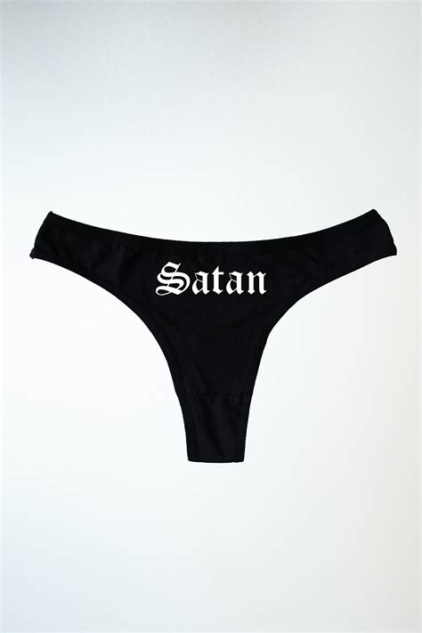 Satan Thong Sexy Lingerie Satanic Underwear Satan T Etsy