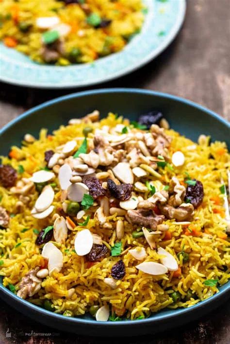 Easy Rice Pilaf With Peas And Carrots The Mediterranean Dish