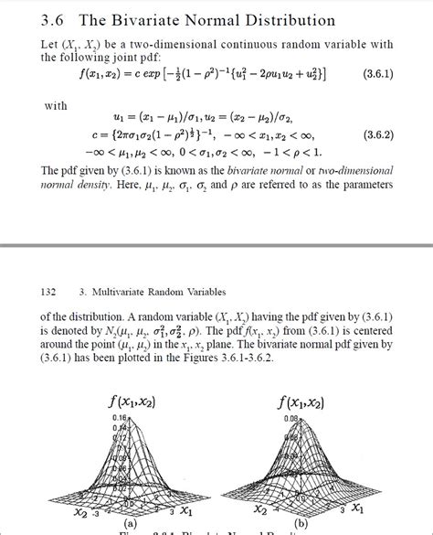 Statistics Bivariate Normal Distribution The Th Parameter