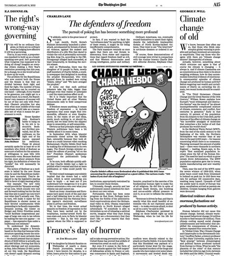 Washington Post Opinions Section Publishes Controversial Charlie Hebdo