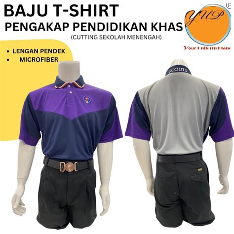 ORIGINAL T SHIRT PENGAKAP PENDIDIKAN KHAS SEKOLAH MENENGAH LENGAN