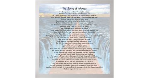 Song Of Moses Poster Zazzle