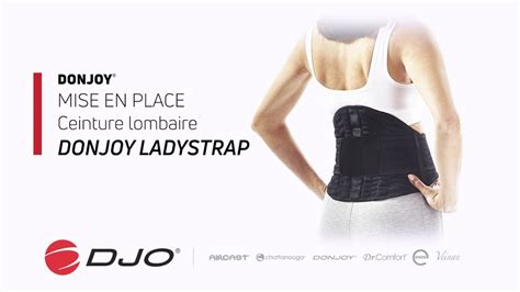 Ceinture Lombaire DonJoy LadyStrap Mise En Place YouTube