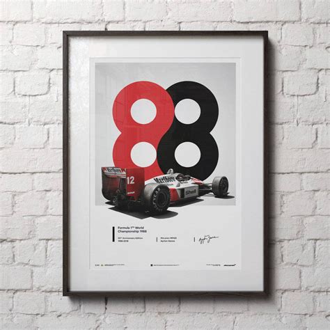 Mclaren Mp44 1988 Ayrton Senna 88 San Marino Gp Mclaren Poster