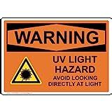 Warning Uv Light Hazard Avoid Looking Directly At Light Ansi Safety