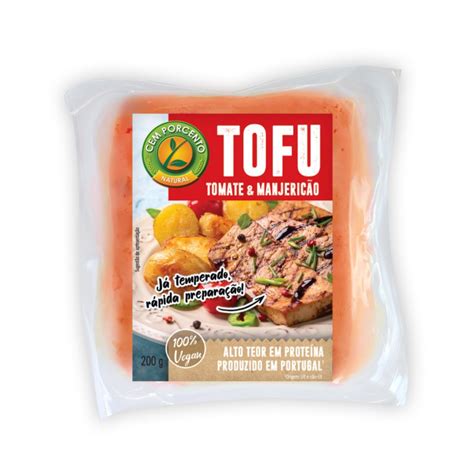 TOFU TOMATE MANJERICAO 200 G CEM PORCENTO