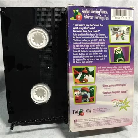 Veggietales The Toy That Saved Christmas Vhs Tape Swb Combined