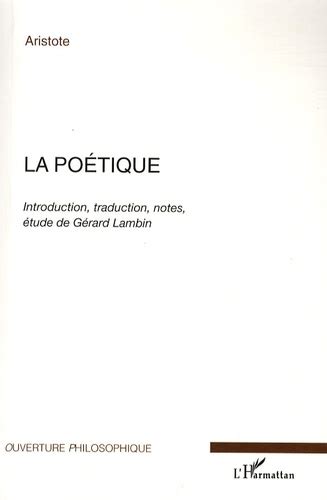 La Po Tique De Aristote Grand Format Livre Decitre