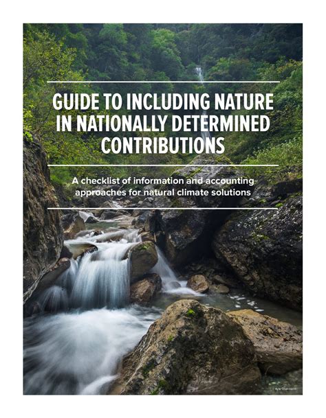 Guide To Including Nature In NDCs 2019 09 27 International Wildlife