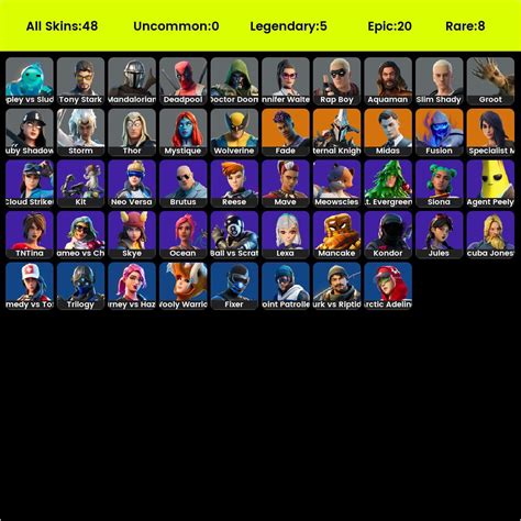 Full Access [pc Xbox] 48 Skins Neo Versa Gold Midas Point