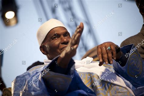 Senegals President Abdoulaye Wade Pictured During Editorial Stock Photo ...