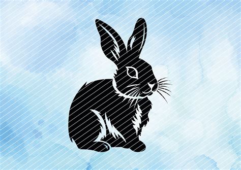 Plotterdatei Hase Oder Kaninchen Clipart Digistamp Svg Vektor Grafik