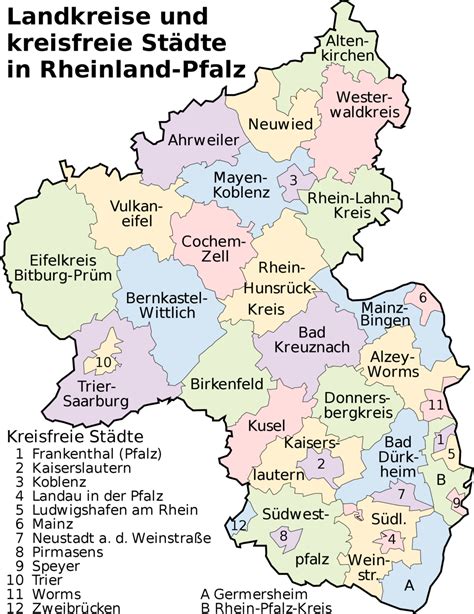 Mapa de Renania Palatinado 2008 Tamaño completo Gifex