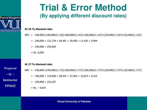 Ppt Corporate Finance Fin622 Internal Rate Of Return Irr