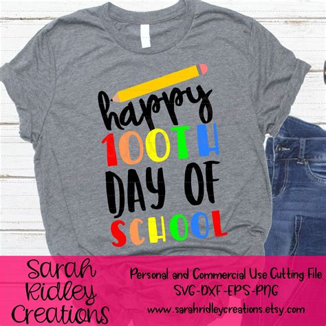 Happy 100th Day Of School Svg 100 Days Of School Svg 100 Etsy 100