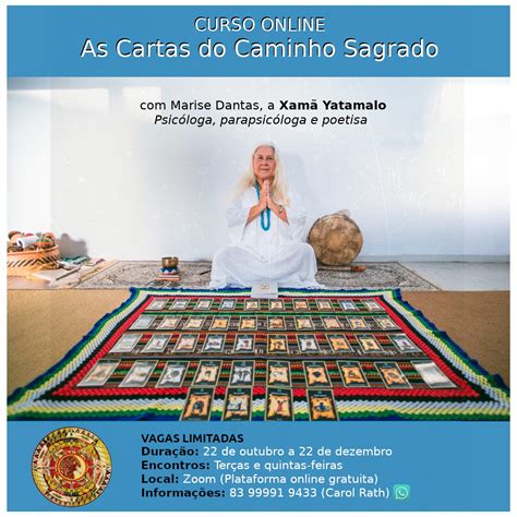 Curso As Cartas do Caminho Sagrado a Xamã Yatamalo Sympla