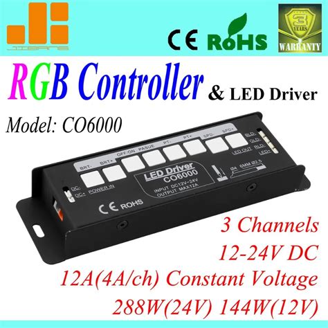 Free Shippingchanel Rgb Controller Channels Pwm Led Rgb