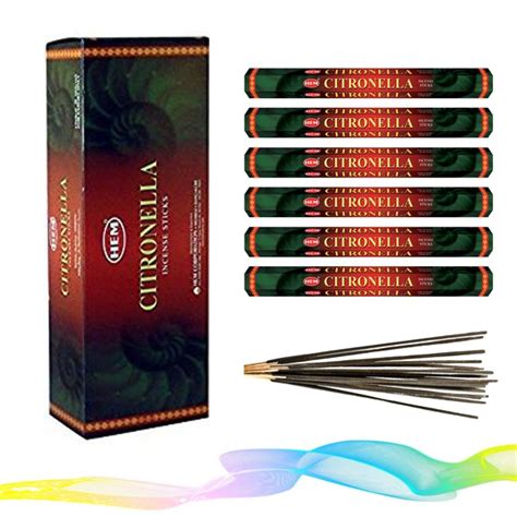 Hem Citronella Incense 20 Sticks Per Pack 6pack In Box CITRONELLA