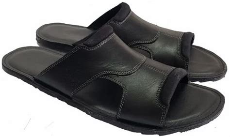 Men Black Leather Sandal 1013 At Rs 475pair In Melvisharam Id 2849775483848