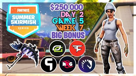 250 000 Big Bonus Summer Skirmish Week 7 Day 2 Game 5 Fortnite