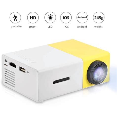 Mini Portable Led Projector Yg Hurriaj