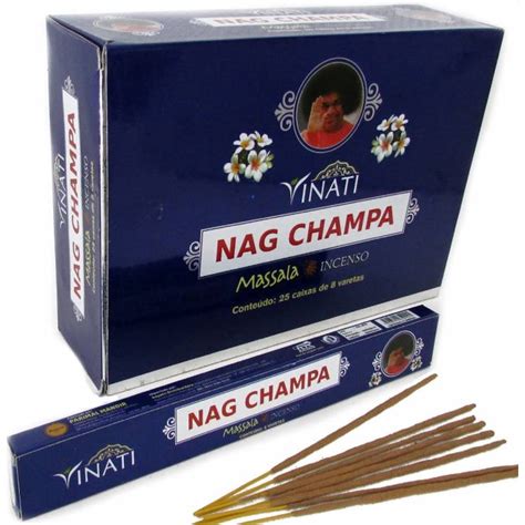 Incensos Vinati Massala Nag Champa 25 Caixinhas 8 Varetas Cada