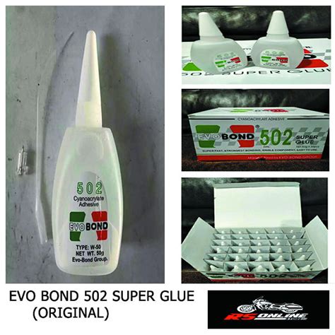 Evobond Cyanoacrylate 502 Super Glue Adhesive Evo Bond Cyno Cyano