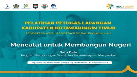 Backdrop Pelatihan Regsosek Pdf