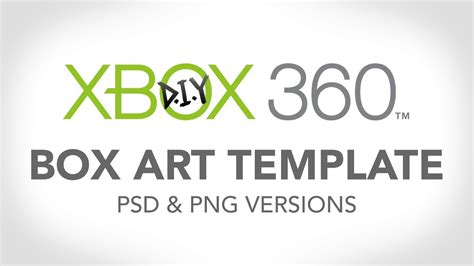 Xbox 360 Template Make Your Own Diy Boxart Youtube