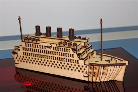 Titanic 3D Puzzle Free Vector - ARABIC CNC