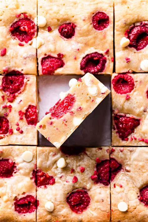 White Chocolate Raspberry Blondies Anna Banana