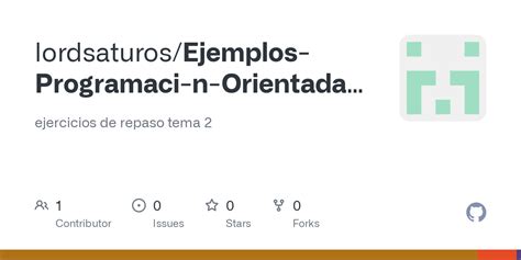 Github Lordsaturos Ejemplos Programaci N Orientada A Objetos Bluej