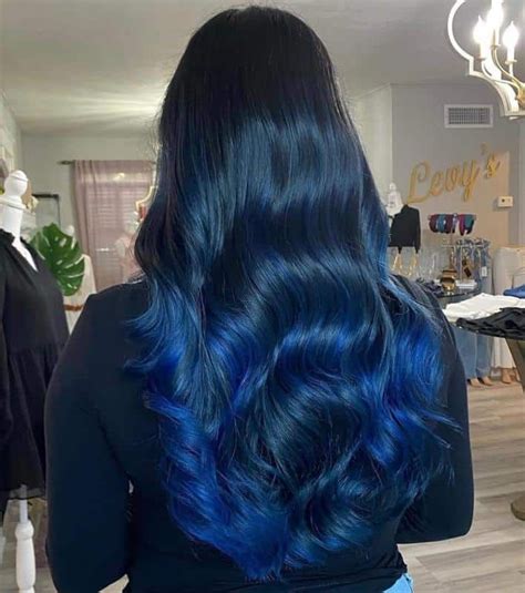 blue black hair color - Nu Lilley