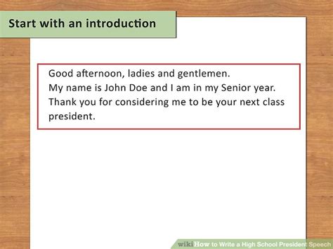 How to Write a High School President Speech (with Sample Speeches)