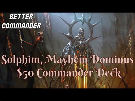 Solphim Mayhem Dominus Full Art Custom Mtg Commander Proxy