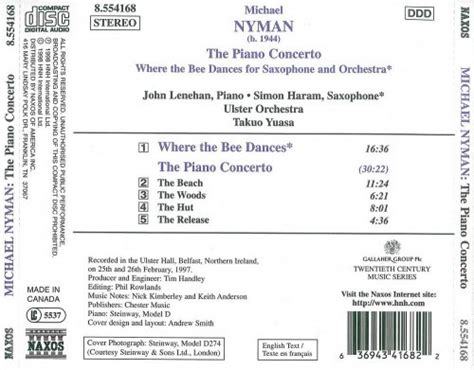 John Lenehan Simon Haram Michael Nyman The Piano Concerto Where