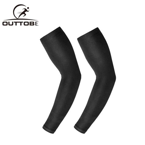 Outtobe 2PCS Arm Sleeves Ice Silk Sleeves Skin Protection UV Protection